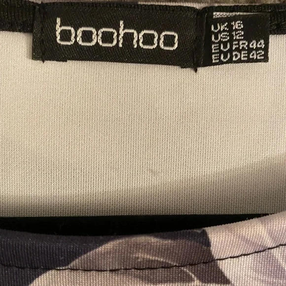 Peplum Floral Print Midi Dress - Picture 4 of 4